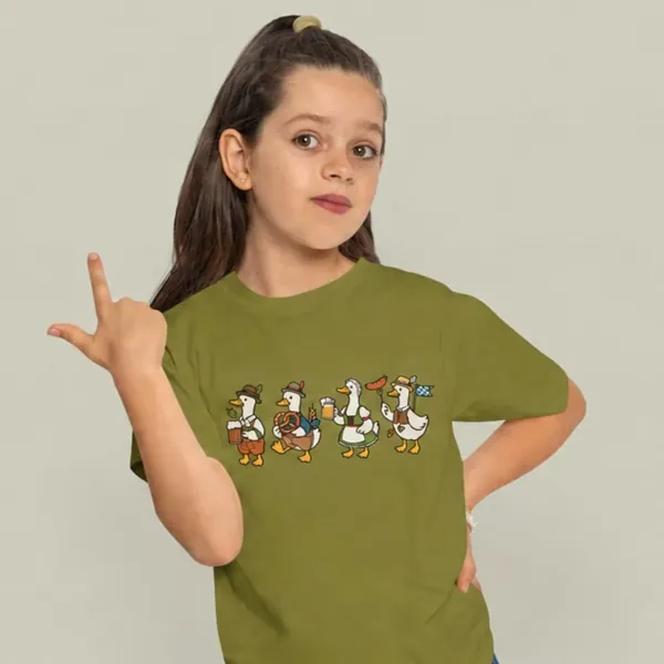 DTF-Druck Kindershirt Enten Motiv – T-Shirt bedrucken Nürnberg