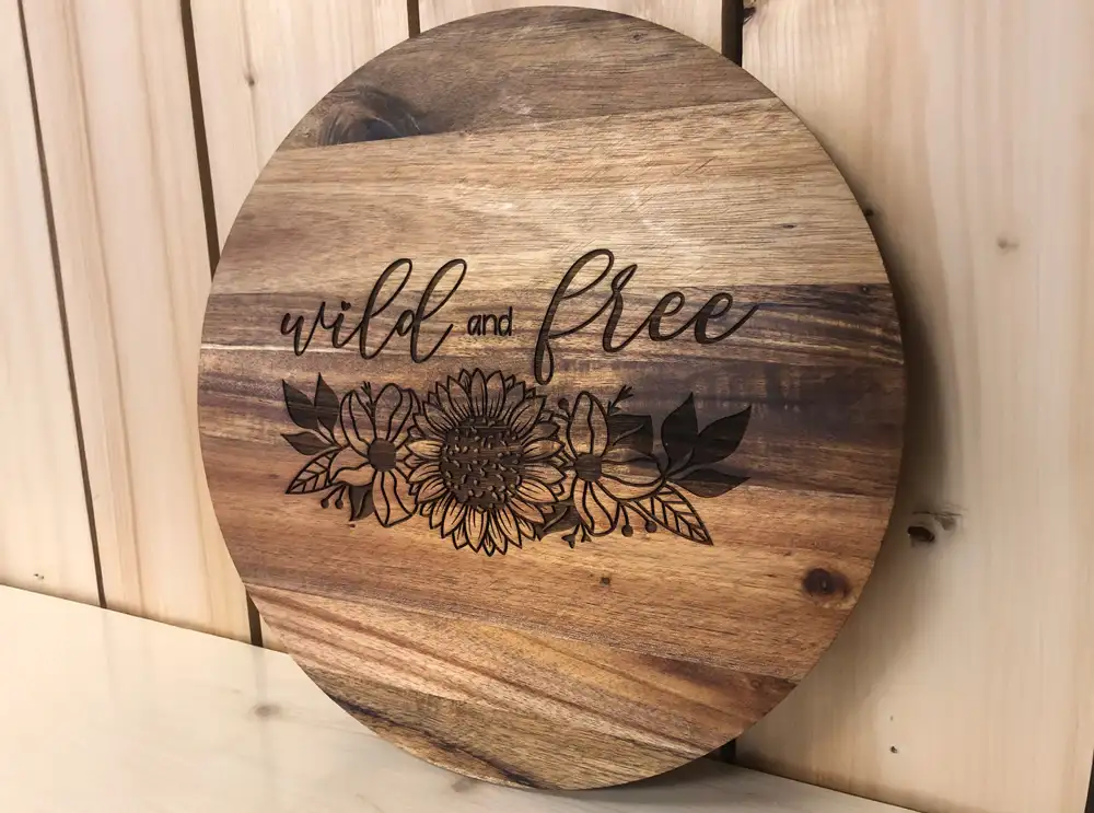 xTool Lasergravur Akazienholz