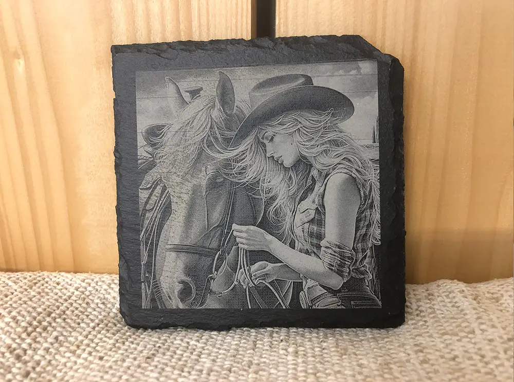 xTool Schiefer Gravur